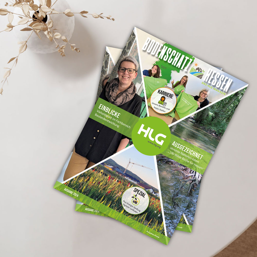 Cover des Bodenschatz - das Magazin der HLG - Hessische Landgesellschaft GmbH